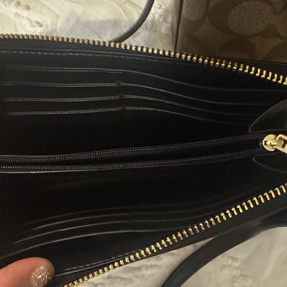Coach Tan and Black Signature Satchel Set - Picture 3 of 5